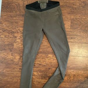 Helmut Lang Green army Legging size 26